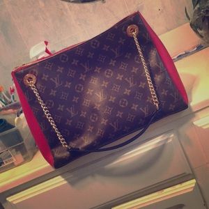Louis vuitton and gucci purse